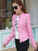 spring Autumn Short Outwear 2017 New Spring Fashion Women Motorcycle PU Leather Jackets Female Zippers Coat Hot Black white