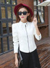 spring Autumn Short Outwear 2017 New Spring Fashion Women Motorcycle PU Leather Jackets Female Zippers Coat Hot Black white