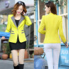 Spring Autumn Plaid Patchwork Blazer Jacket Women Slim Long Sleeve One Button Blazers Coats OL Elegant Suits Jackets Office Wear