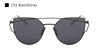 Aimade 2016 New Cat Eye Sunglasses Women Brand Designer Fashion Twin-Beams Rose Gold Mirror Cateye Sun Glasses For Female UV400