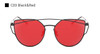 Aimade 2016 New Cat Eye Sunglasses Women Brand Designer Fashion Twin-Beams Rose Gold Mirror Cateye Sun Glasses For Female UV400