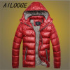 AILOOGE 2017 New Men Winter Puffer jackets ultralight Jacket Coat,Parka Clothing Hood Chaqueta Hombre Invierno