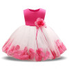 Ai Meng Baby Flower Baby Girl Christening Gown Baptism Clothes Newborn Baby Girl 1 Year Birthday Dress Infant Party Dresses Wear