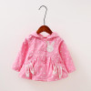 Bibihou Baby Girls Jacket Clothes 2017 Spring Cotton Sweet Newborn Bow Cartoon Rabbit Hooded Windbreaker For Jackets &amp; Coats