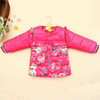 BibiCola small flower winter kid girl hooded outwear baby Korean cotton warm jacket children thick fashion parkas child clothes