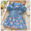 BibiCola Baby Girls Dress Toddler Baby Floral Dresses Kids Girls Summer Casual Dress Costume Girls Party Dress Clothes 0-2Y
