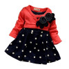 BibiCola Baby Girl Dresses Kids Clothes Spliced Design Kids Dress Spring Autumn Children Clothing Lace