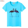 BGtomato Harajuku 2017 Fashion Tops Loose T-shirt flamingos Print tops Women art Shirts Casual Cartoon fashion tees