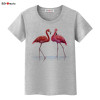 BGtomato Harajuku 2017 Fashion Tops Loose T-shirt flamingos Print tops Women art Shirts Casual Cartoon fashion tees