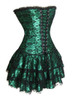 AIZEN Sexy Corset And Bustier Lace Evening Women Casual Dress Plus Size Push Up Gothic Corset Dress Zip Black Red Vintage Green