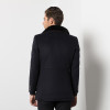 Aismz Brand Woolen Fur Collar Detachable Mens Jacket Warm Overcoat Outwear Casual Autumn Winter Windbreaker Trench For Men 1658