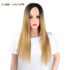 AISI HAIR Blonde Ombre Wig Long Straight Hair Synthetic for Women Free Shipping