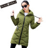 AISHGWBSJ Winter Cotton Warm Overwear Jackets Winter Long Coats Women Hooded Padded-Cotton Parkas Female Thicker 2017 New PL128