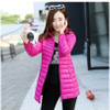 AISHGWBSJ 2017 New Autumn Winter Women Jackets Ultralight Cotton Coat Causal Long Hooded Cotton Parkas Plus Winter Outwear PL034