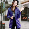 AISHGWBSJ 2017 New Autumn Winter Women Jackets Ultralight Cotton Coat Causal Long Hooded Cotton Parkas Plus Winter Outwear PL034