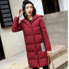 AISHGWBSJ 2017 New Hooded Cotton Coat Winter Coats Warm Parka Mujer Invierno Medium-Long Jackets for Women Padded Overwear PL145