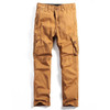 AIRGRACIAS Multi Pocket Mens Cargo Pants Dark Grey Straight Cargo Pants Men Military Style Casual Cotton Material Size 29-40