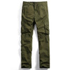 AIRGRACIAS Multi Pocket Mens Cargo Pants Dark Grey Straight Cargo Pants Men Military Style Casual Cotton Material Size 29-40