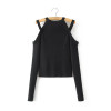 In Europe the spring of 2017 new women's fashion sexy Strapless big sweater coat TT826 1209