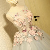 IBayU Luxury 3D Flower Cocktail Dresses For Party Short Cocktail Dress Vestido De Festa Curto New Prom Dresses 2017 Sheer Tulle