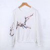 HziriP Embroidery Long-sleeved Hoodies Sweatshirt 2017 Autumn Casual Oversize Sweatshirt Women Jumper Fashion Plus Size S-3XL