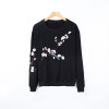 HziriP Embroidery Long-sleeved Hoodies Sweatshirt 2017 Autumn Casual Oversize Sweatshirt Women Jumper Fashion Plus Size S-3XL