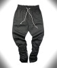 HZIJUE Cool Black/Green korean hip hop fashion pants with zippers factory connection mens urban clothing joggers men
