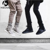 HZIJUE Cool Black/Green korean hip hop fashion pants with zippers factory connection mens urban clothing joggers men