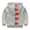 2017 coat Baby Boy Girl Dinosaur Pattern Hooded Zipper Tops Clothes