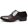 2017 Classical Wedding Flat Shoes Men Dress Luxury Men'S Business Oxfords Casual Shoe Black / Brown Leather Derby Shoes