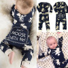 2017 Christmas Newborn baby boy winter clothes Cotton Long Sleeve Baby Rompers Soft Infant Baby girl Clothing Set Jumpsuits