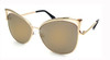 2017 Classic Cat Eye Metal Women Sunglasses Brand Designer Retro Vintage Glasses Sunglasses Women Mirror Rose Gold Oculos de sol