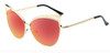 2017 Classic Cat Eye Metal Women Sunglasses Brand Designer Retro Vintage Glasses Sunglasses Women Mirror Rose Gold Oculos de sol