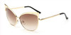 2017 Classic Cat Eye Metal Women Sunglasses Brand Designer Retro Vintage Glasses Sunglasses Women Mirror Rose Gold Oculos de sol