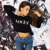 BTS 2017 Women Fashion Brand Hoodie VOGUE Letter Print Sweatshirt Knitted Long Sleeve Pullovers Polerones Mujer Harajuku Tops