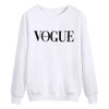 BTS 2017 Women Fashion Brand Hoodie VOGUE Letter Print Sweatshirt Knitted Long Sleeve Pullovers Polerones Mujer Harajuku Tops