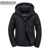 BTKSYXGS 2017 New winter Men's Hooded down jacket coat parka Tide fashion short Thick warm outerwear overcoat -40 degrees/M-3XL