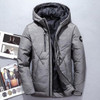 BTKSYXGS 2017 Men's winter Hooded down jacket coat parka Fashion Thick warm Waterproof windproof outerwear overcoat High quality