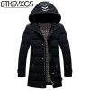 BTKSYXGS 2017 men's casual hoodies down jacket coat parka fashion winter medium-long design Thickening warm outerwear overcoat