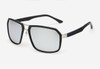 Brown Brand Retro Square Sunglasses Polarized Mens Driver Coating Mirrored Sunglasses Fashion Polaroid Metal Sunglasses 273