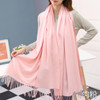 2017 Shawl Scarf For Women Luxury Brand Shawl Winter Warm Pashmina Soft Female fringe Scarf Tassel Cashmere Scarf Women