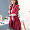 2017 Shawl Scarf For Women Luxury Brand Shawl Winter Warm Pashmina Soft Female fringe Scarf Tassel Cashmere Scarf Women