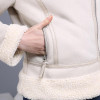 2017 Shearling Sheepskin Coats Women Thick Suede Jackets Women Autumn Winter Lambs Wool Short Motorcycle Coats