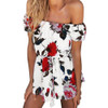 2017 Sexy Off Shoulder Elegant Jumpsuit Romper Summer Boho Floral Printed Bodycon Playsuit Women Beach Rompers Overall 2017 Sexy Off Shoulder Elegant Jumpsuit Romper Summer Boho Floral Printed Bodycon Playsuit Women Beach Rompers Overall