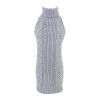 2017 Sexy Backless Women Sweaters And Pullovers Autumn New Turtleneck Sleeveless Long Virgin Killer Sweater Japanese Knitted