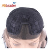 Alileader Wigs For Black And White Women Natural Black Lace Front Wig 12 Inch Short Synthetic High Temperature Fiber Bob Wigs