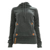 Alien Solid Hooded Women Hoodies Sweatshirts 2017 Hooded Collar Pocket Long Sleeve Pullovers Female Casual Drawstring Tops 30@J