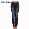 Alice & Elmer Skinny Women Jeans Woman Jeans For Girls Stretch Mid Waist Jeans Female Pants