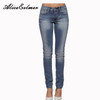Alice & Elmer Mid Waist Skinny Women Jeans Woman Jeans For Girls Stretch Jeans Female Pants