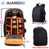 ALANGDU Camera Bag DSLR Backpack Notebook Video Photo Bags for Camera d3200 d3100 d5200 Small Compact Camera Backpack Large Size